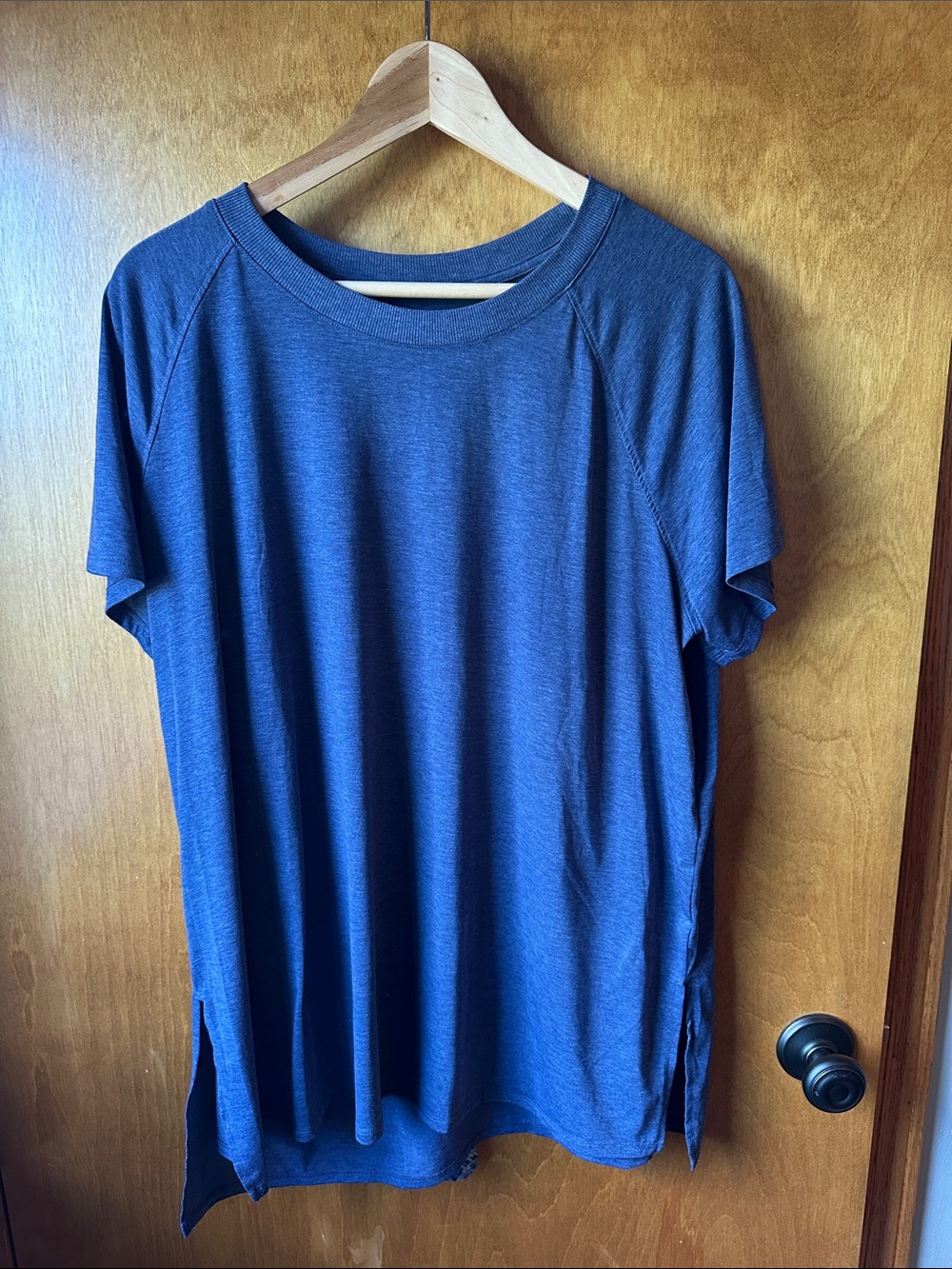 Women's Classic Short Sleeve Tee - Heather Blue/Grey